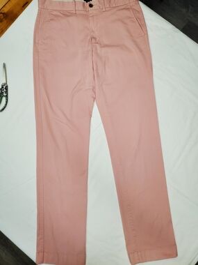 J.Crew Blush Pink Straight Leg Chino Pants Women’s 32x28 Preppy Coastal Luxe